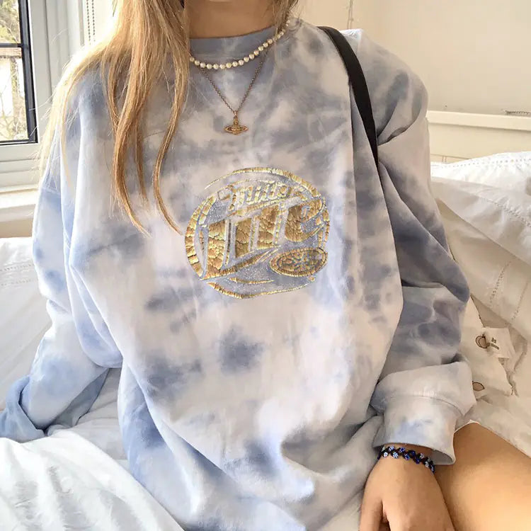 Women's Tie Dye Print Hoodie